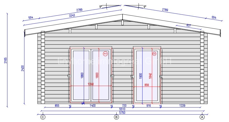Niedersachsen, 27628 Sandstedt, Hagen im Bremischen, 100 m² Rentner-Holzmassivhaus mit Grundstück im Ferienort