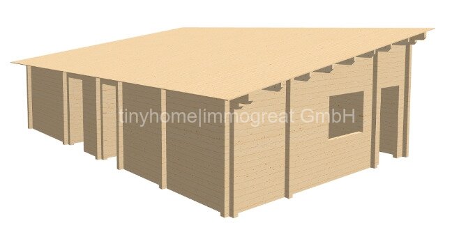 Niedersachsen, 27628 Sandstedt, Hagen im Bremischen, 100 m² Rentner-Holzmassivhaus mit Grundstück im Ferienort