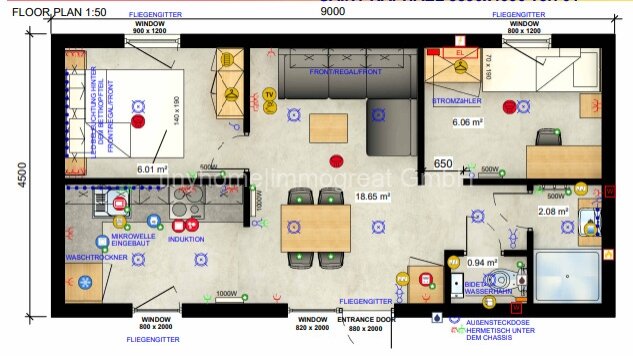 Tiny House Saskia - Rentnerhaus mit 2 Schlafzimmern