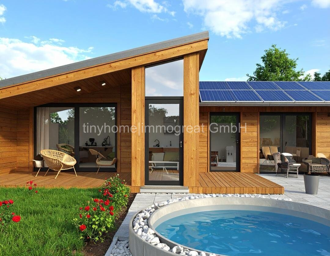 Niedersachsen, 27628 Sandstedt, Hagen im Bremischen, 100 m² Rentner-Holzmassivhaus mit Grundstück im Ferienort