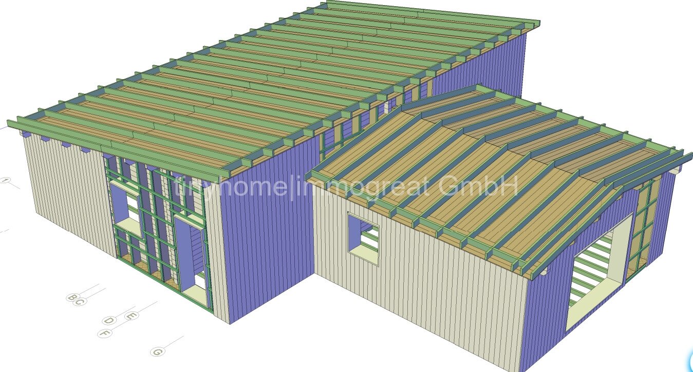 Hessen, Philippsthal, Harnrode - Neubau Rentner-Holzhaus mit eigener Stromversorgung 