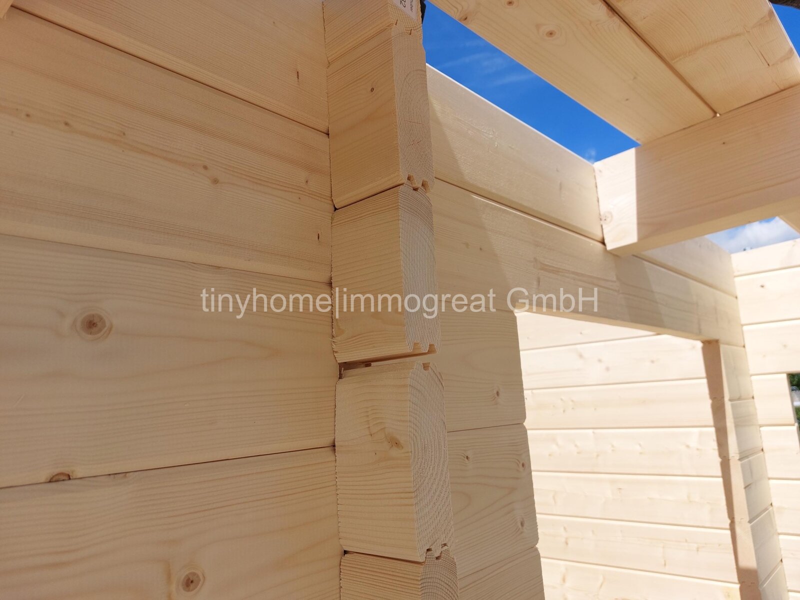 Tiny House/ Blockbohlen-Holzmassivholz in 27639 Nordholz mit Grundstück