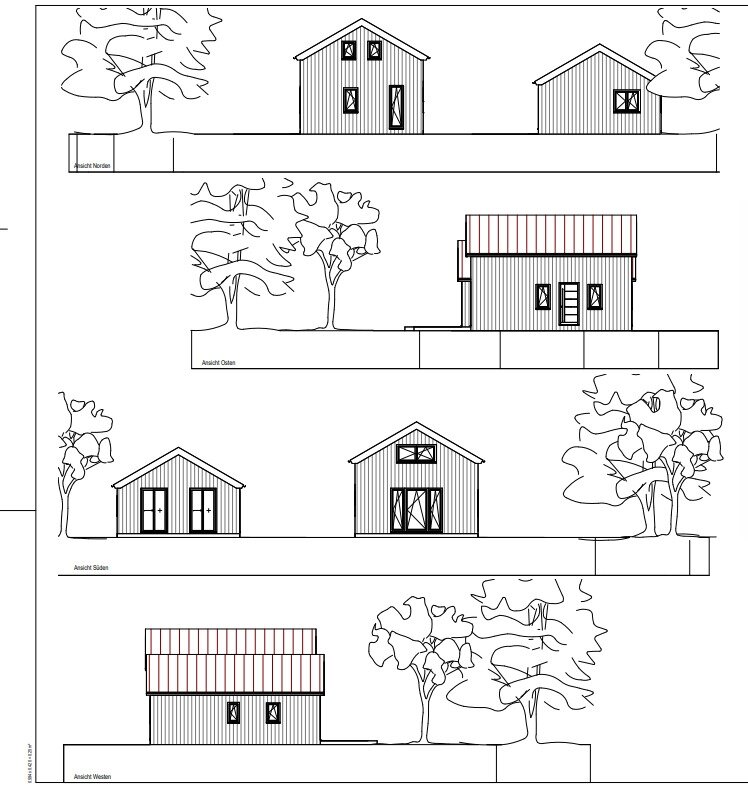 Kleines Einfamilienhaus/ Blockbohlen-Holzmassivholz in 27639 Nordholz mit Grundstück