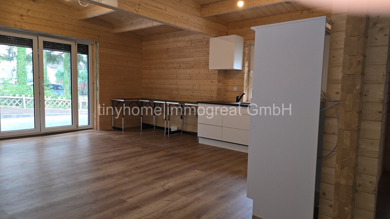 Niedersachsen, 27628 Sandstedt, Gemeinde Hagen im Bremischen, 88 m² Rentner-Holzmassivhaus mit Grundstück im Ferienort