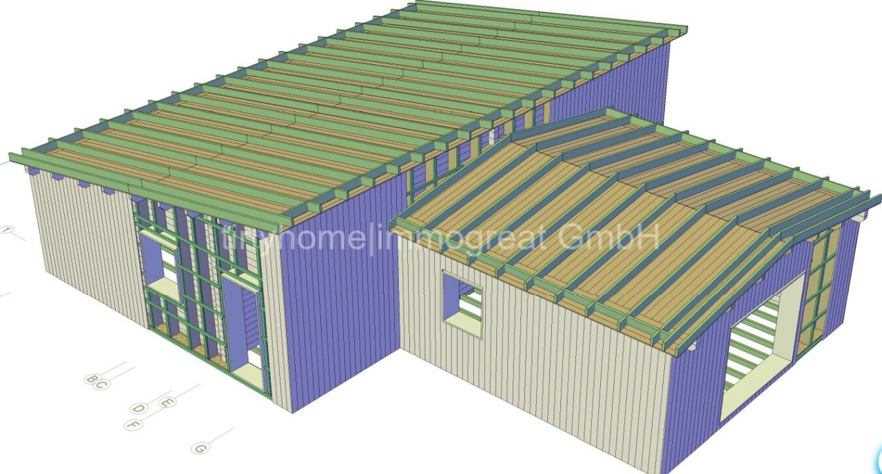 Rohbau senkrechter Lattung 02.06 Rohbau senkrechter Lattung 02.06